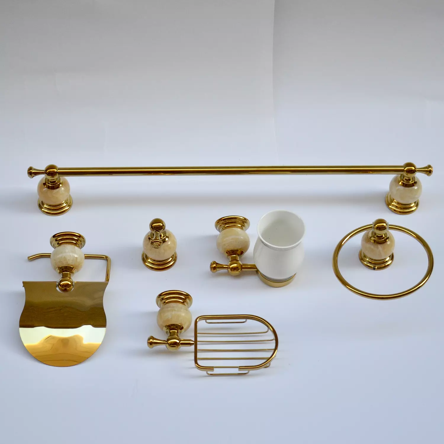 Marble Bathroom Hardware Set hover image