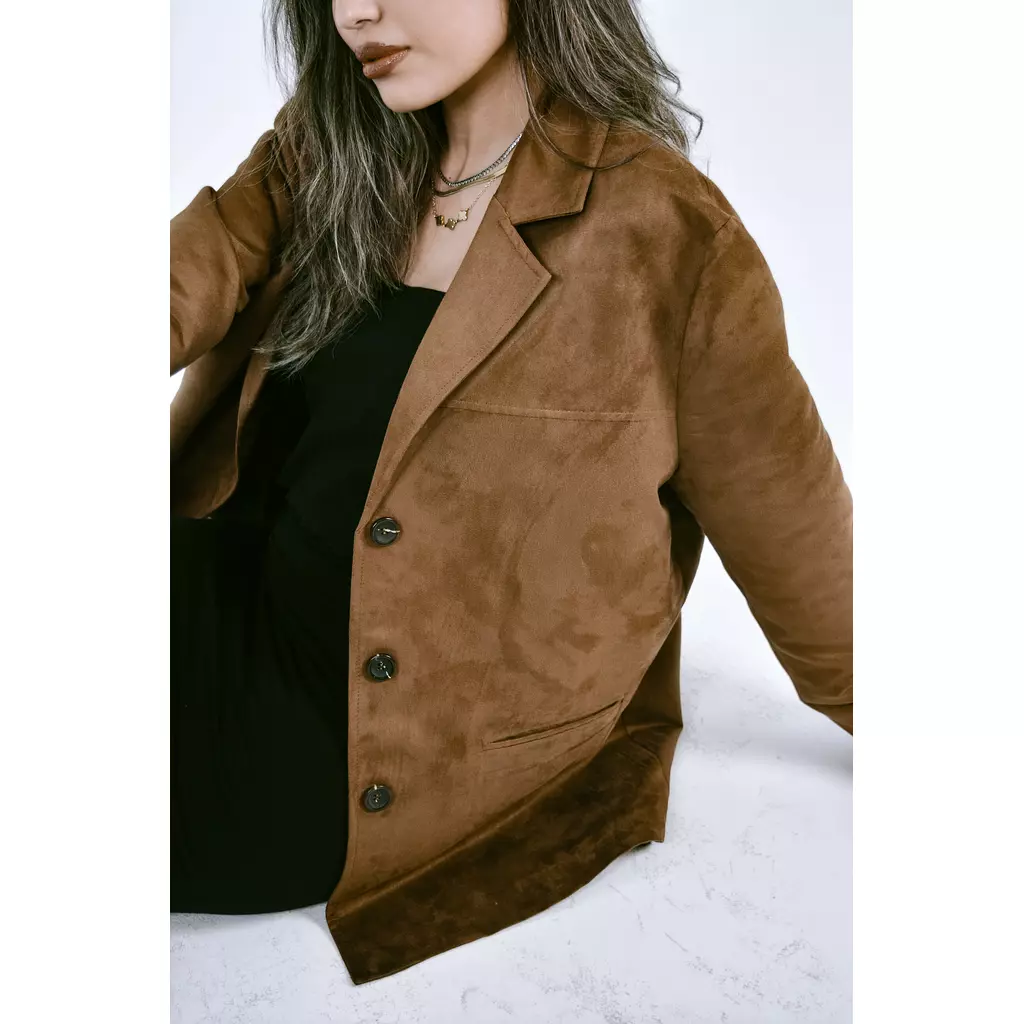 Light Brown Suede Jacket