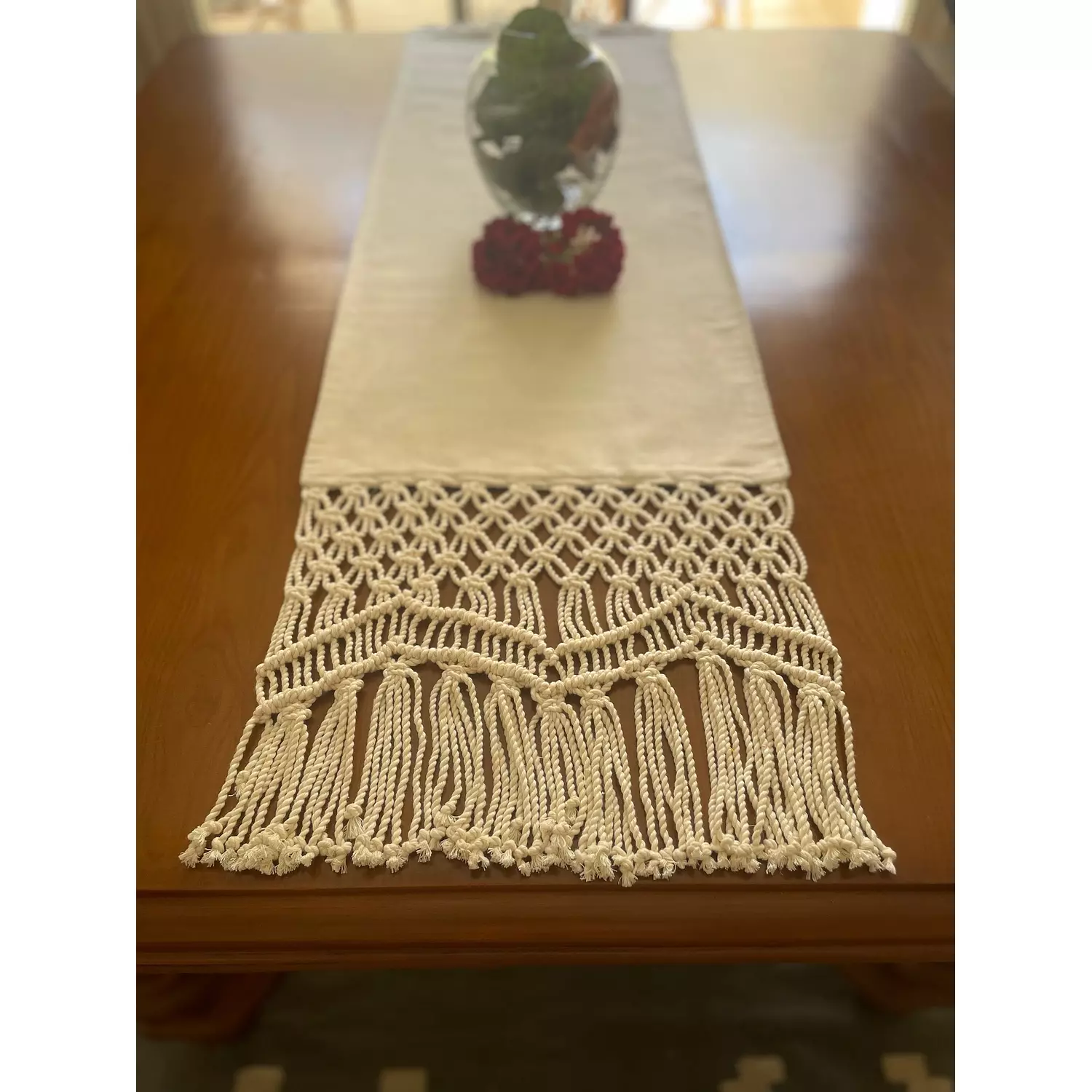 Cotton Macrame Dom Runner hover image