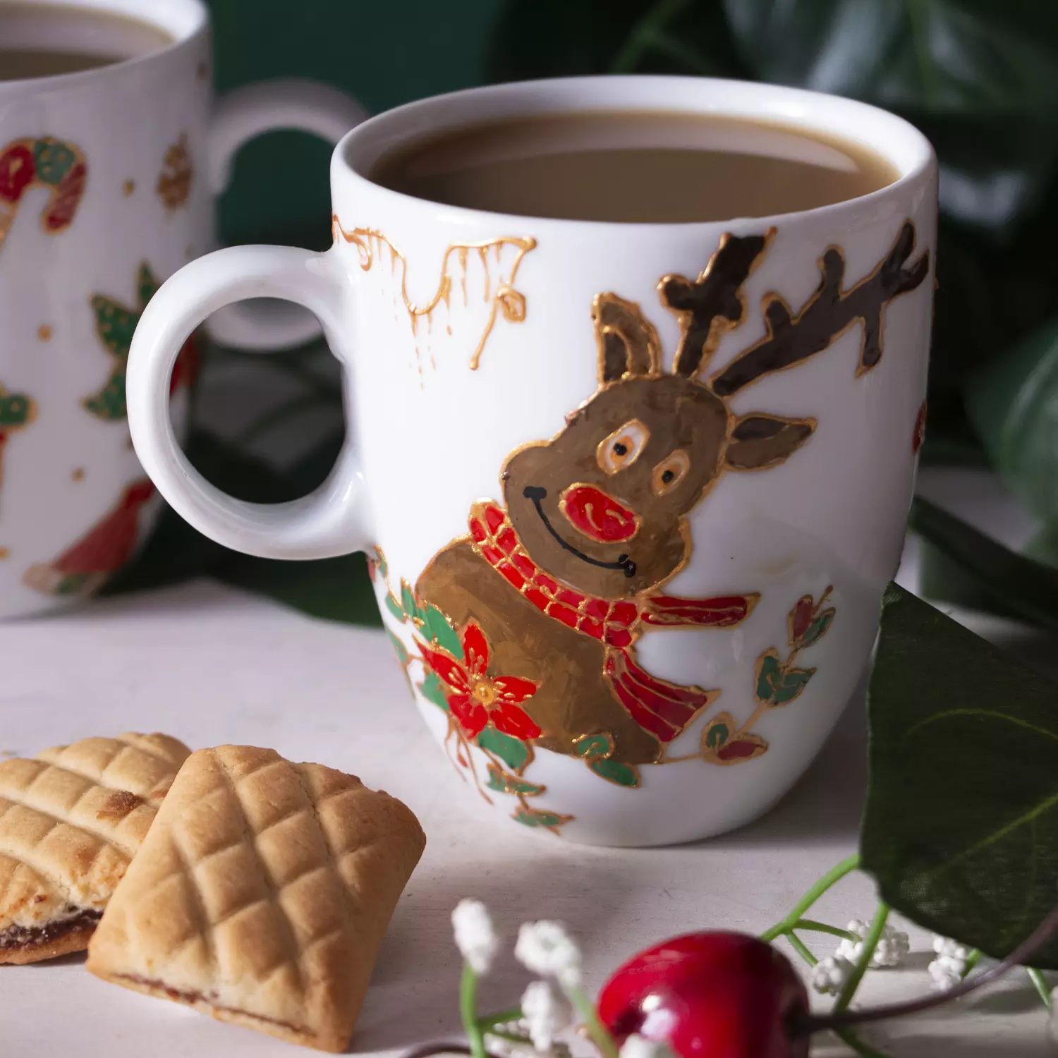 Christmas Deer Mug hover image