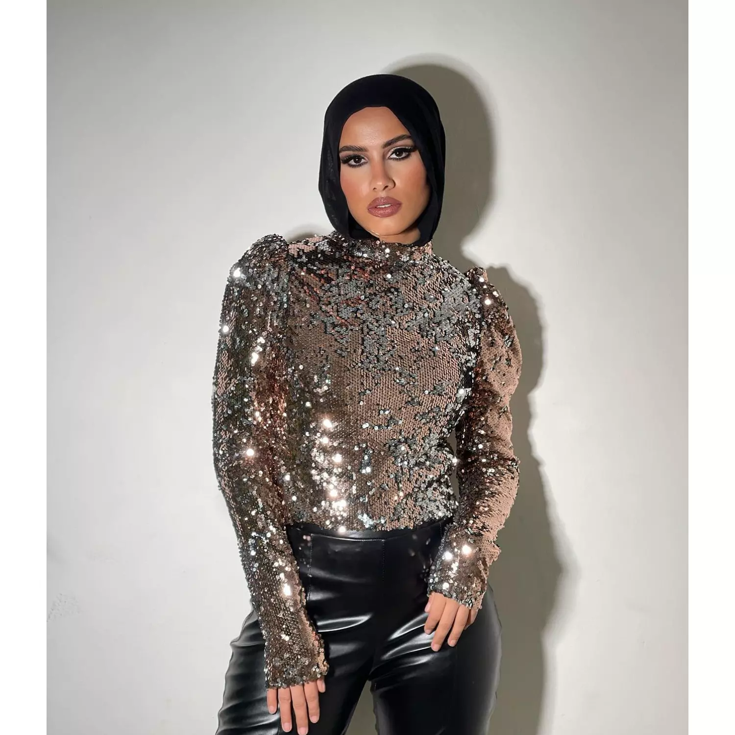 Sequin disco blouse hover image