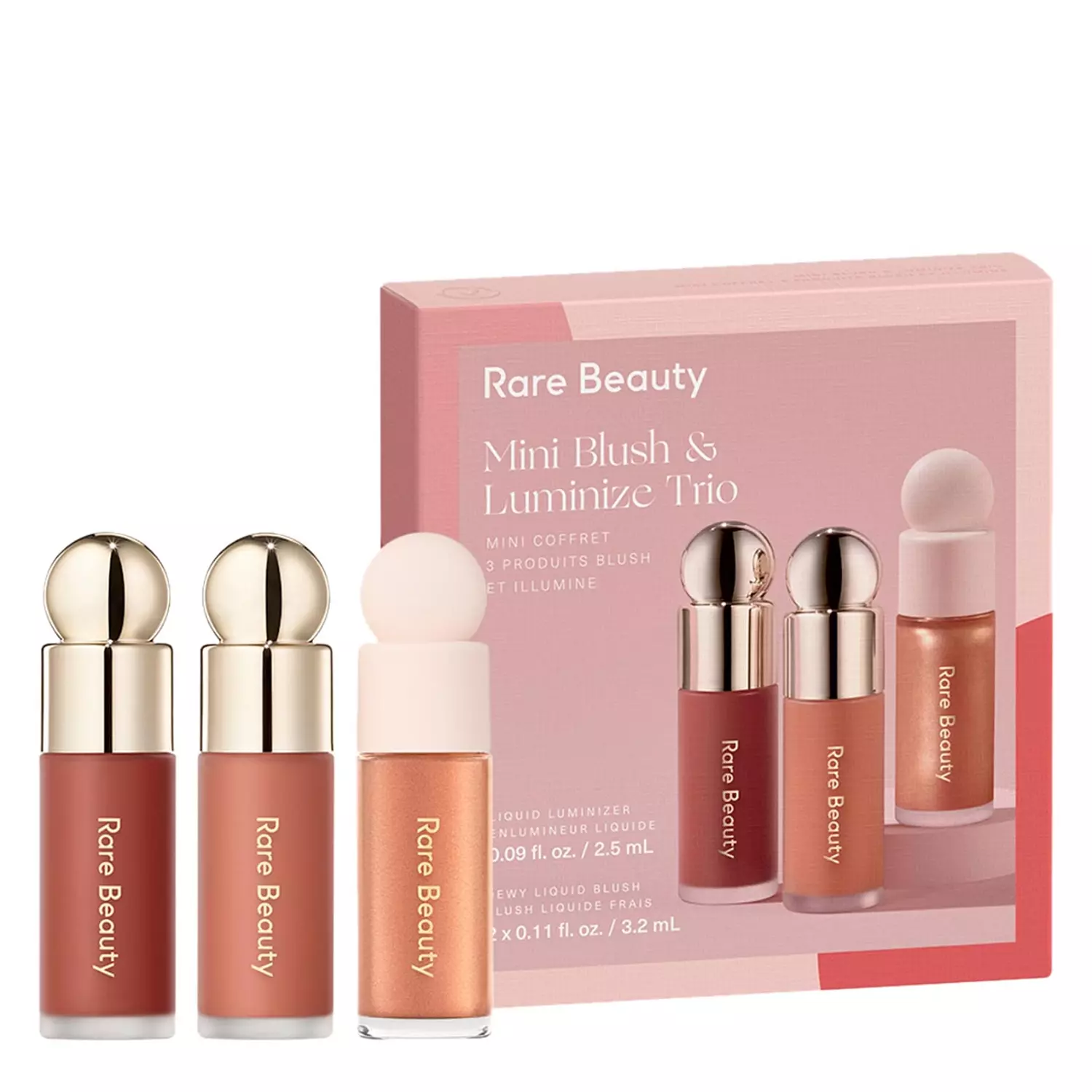 Rare Beauty Mini Blush and Luminize Trio 0