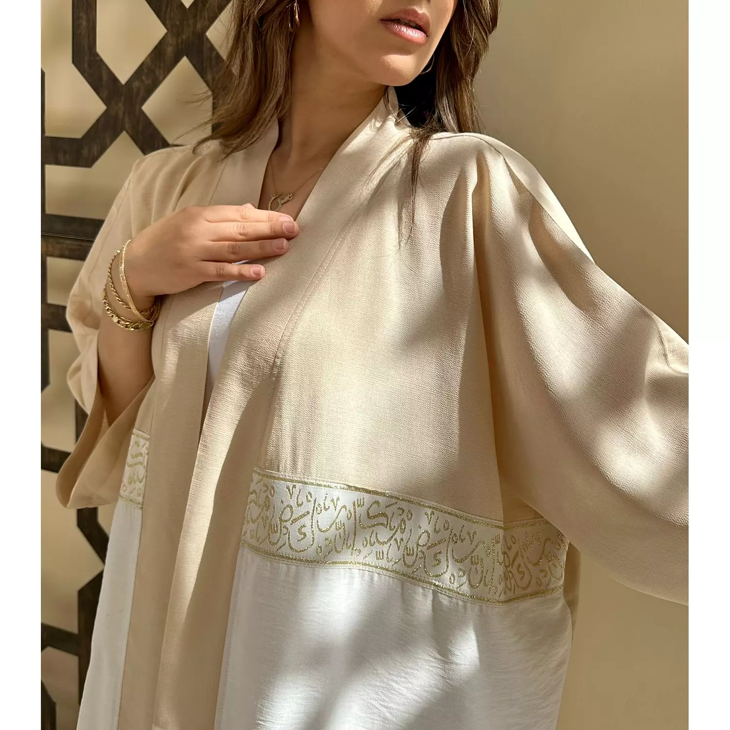 Our ‘Golden-White’ Arabian kaftan 2