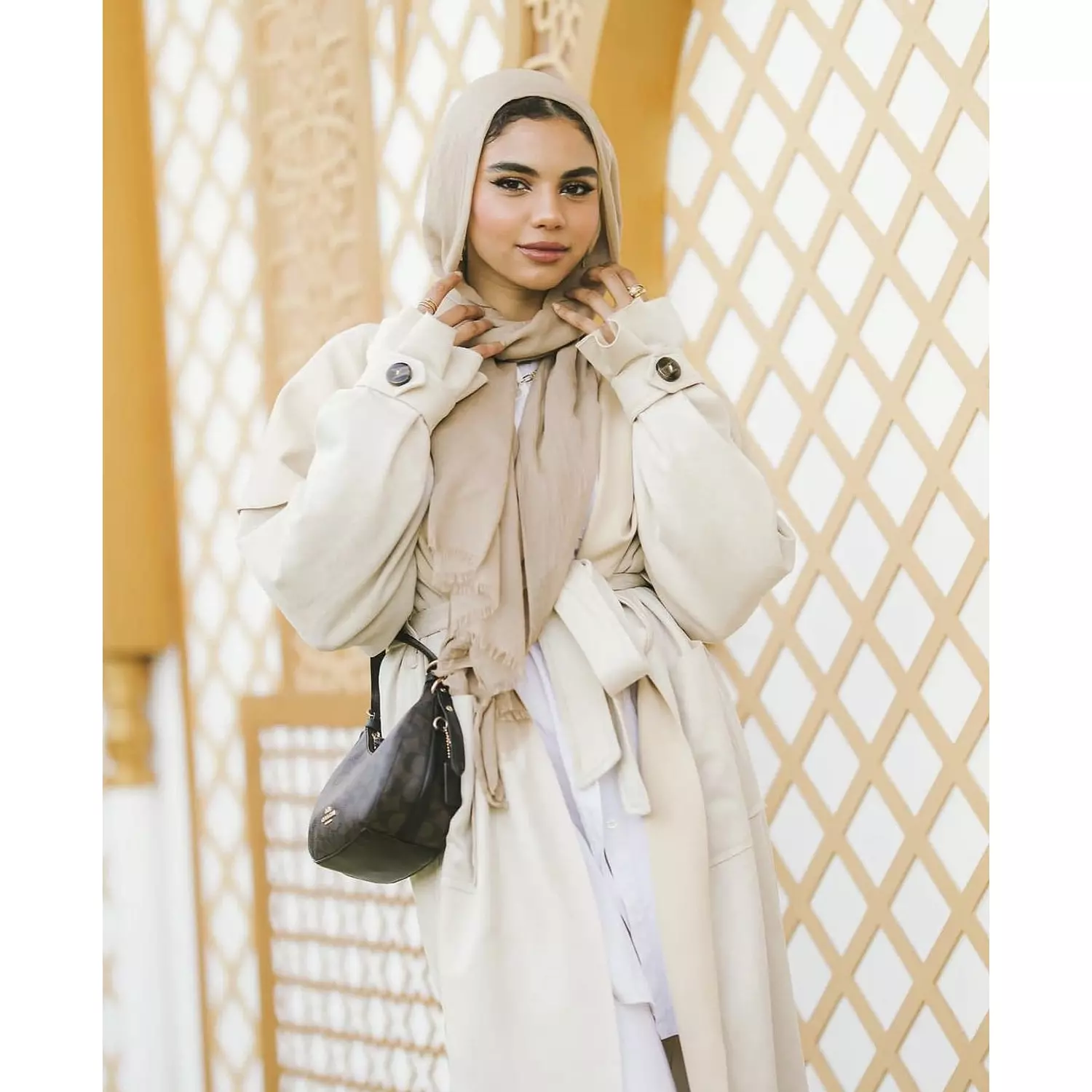 Beige Trench Coat  4