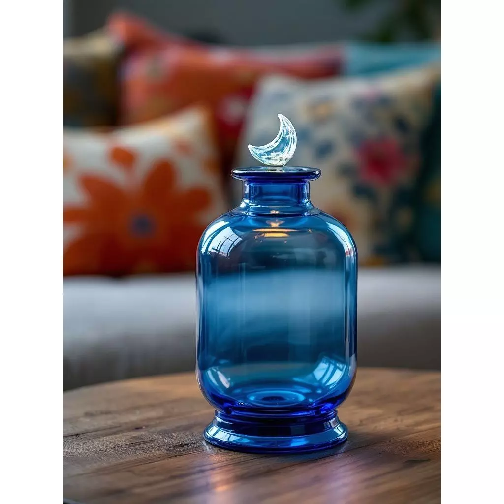 Blue Glass lantern