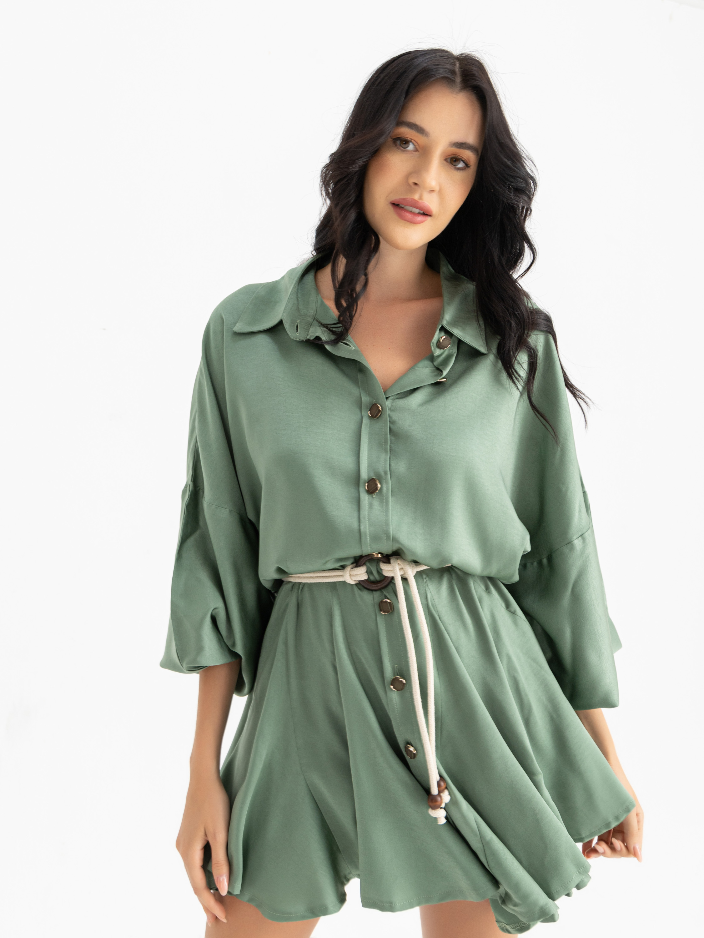 The TOUTA ruffled satin dress 3