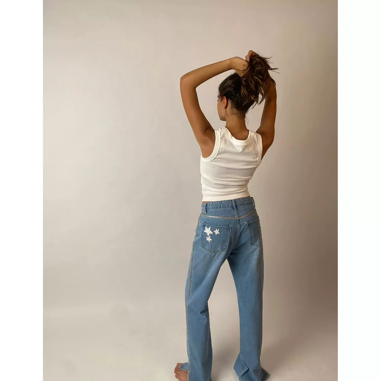 Star girl denim pants 6