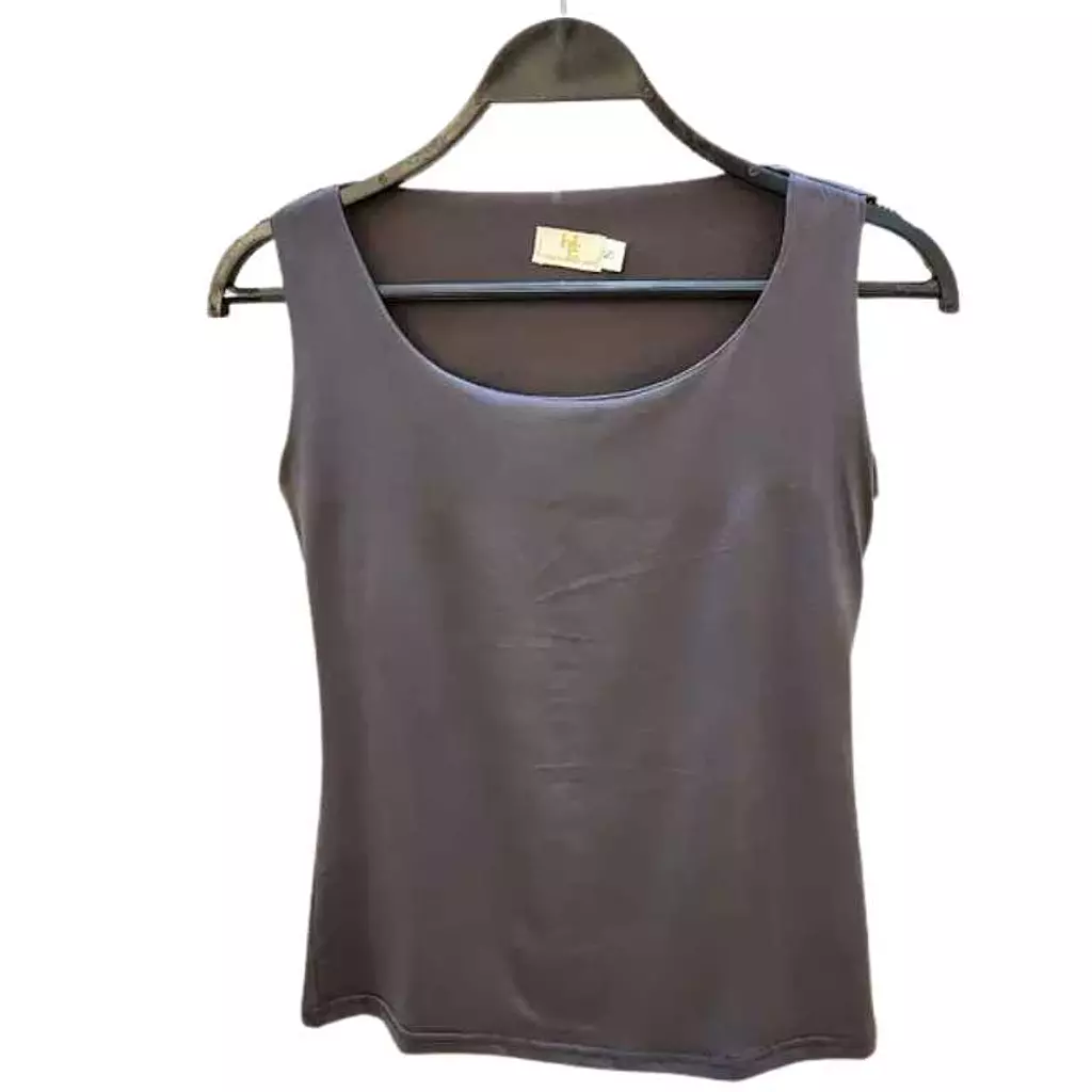 Basic Sleeveless Lycra Undershirt - Dark Grey