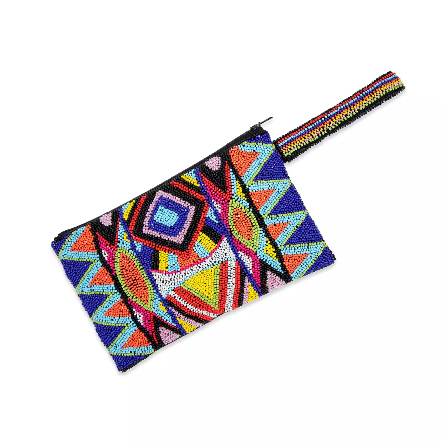 “Safari Splendor” African-Inspired Beaded Clutch hover image