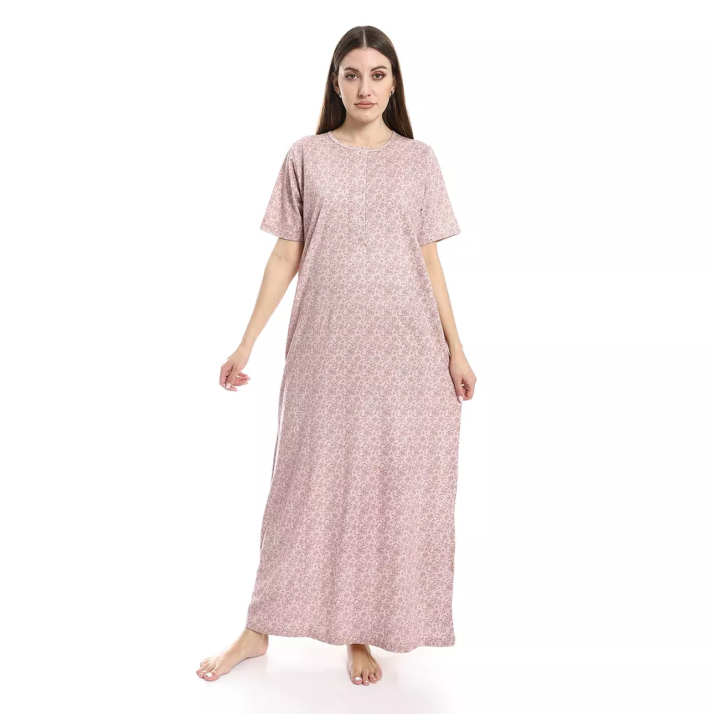 Women Nightgown Floral Pattern - 2488 - Kashmir