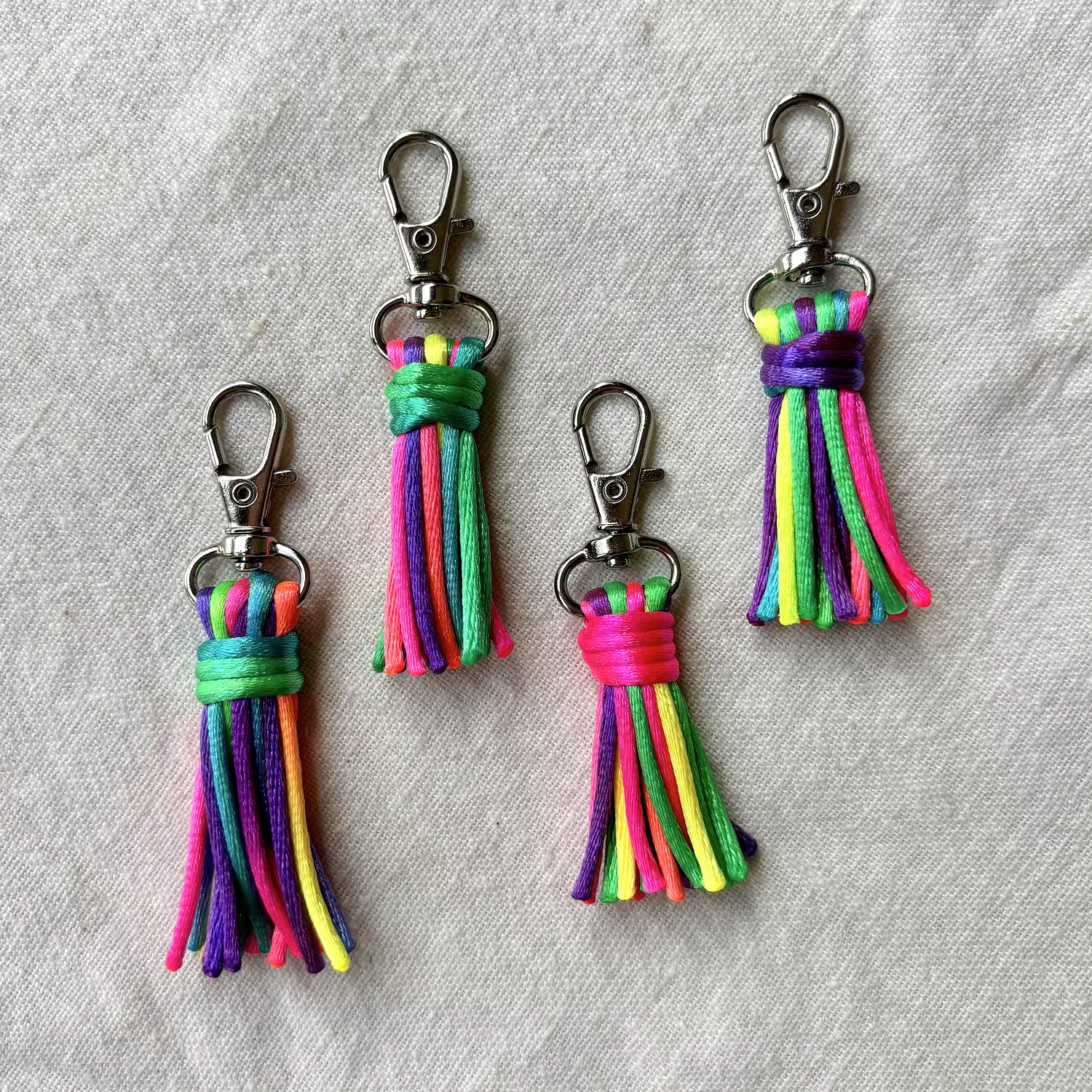 Neon Tassel Keychain Hook hover image