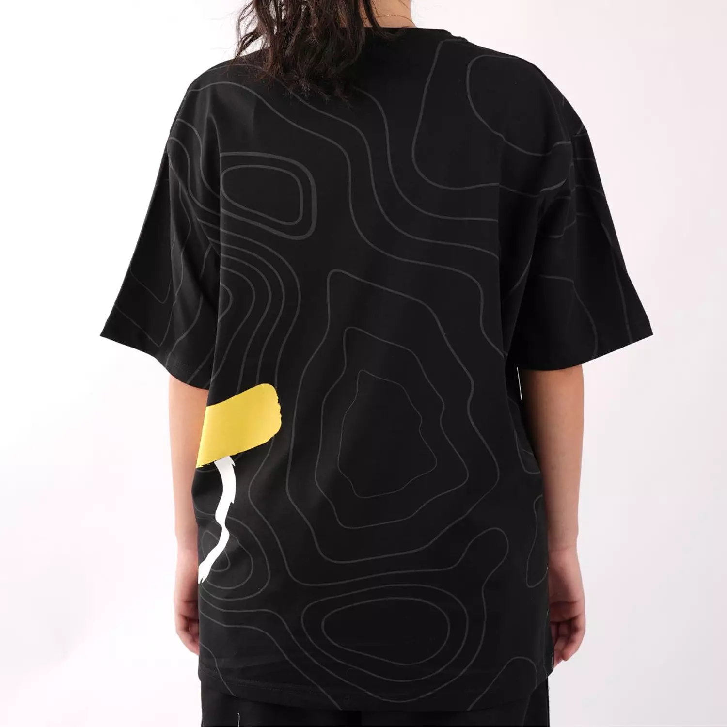 Unisex Black Printed Base T-shirt 2