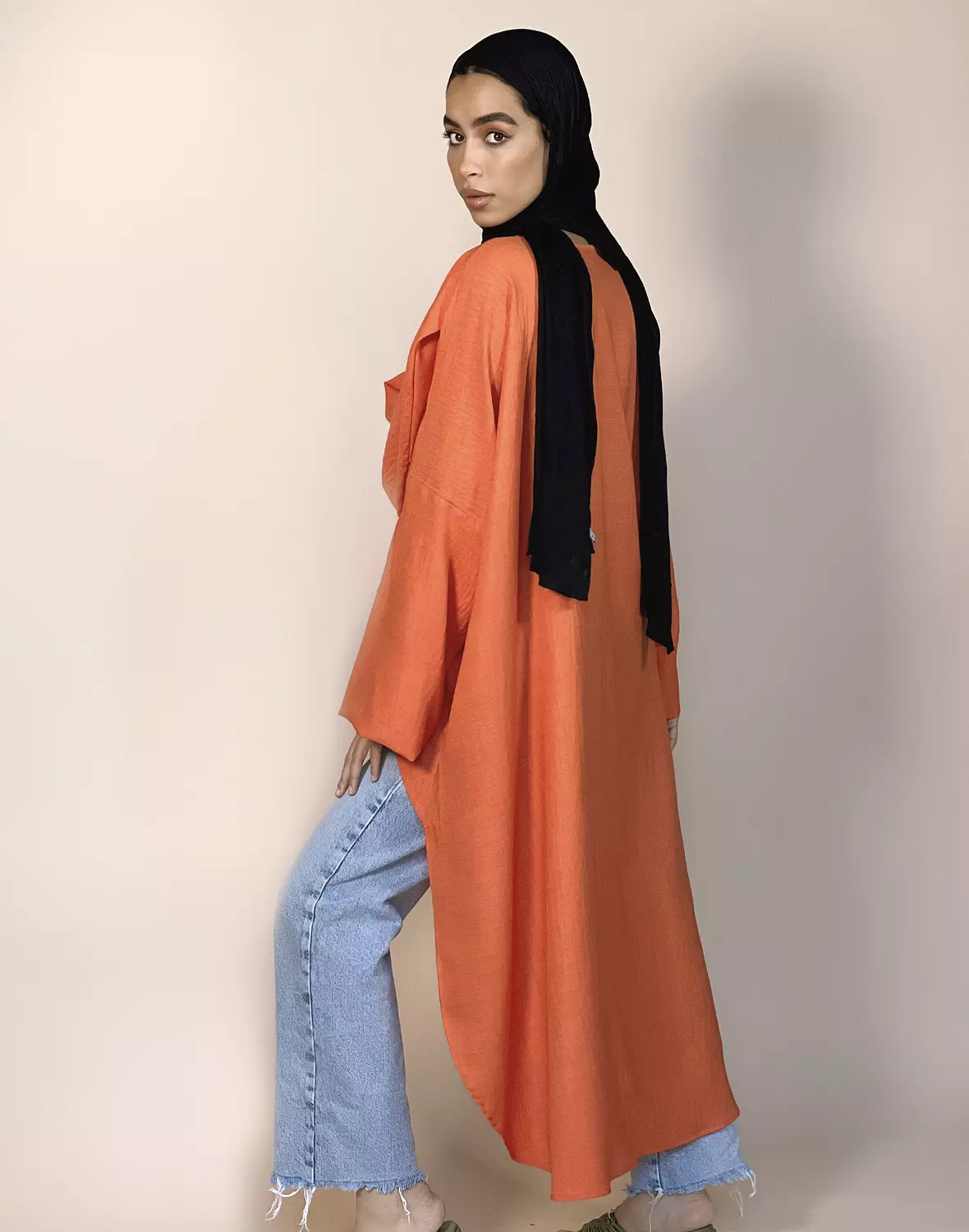 Orange Drape Tunic 2