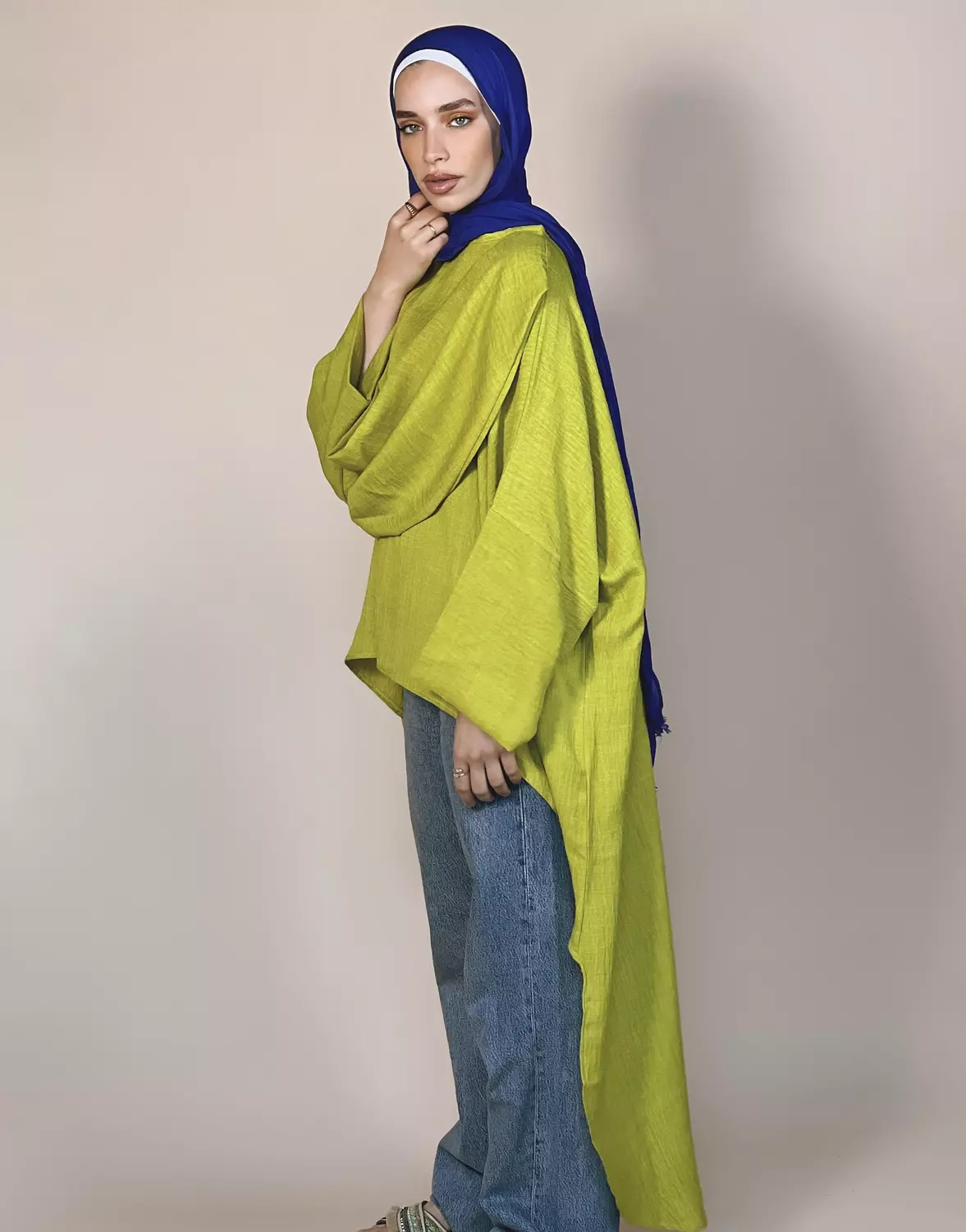 Lime Drape Tunic  2