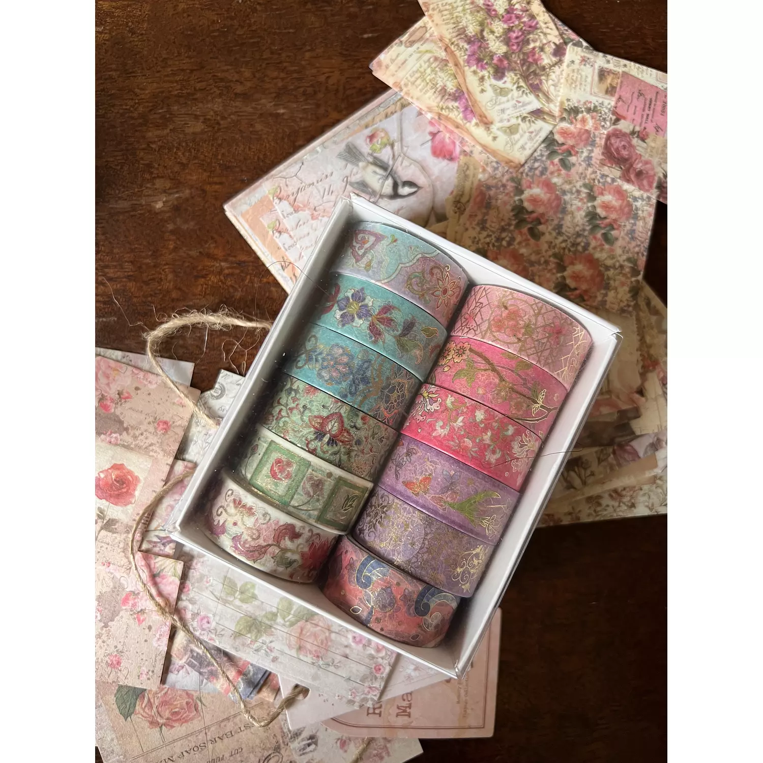 Floral Indian Washy Tapes Set 1