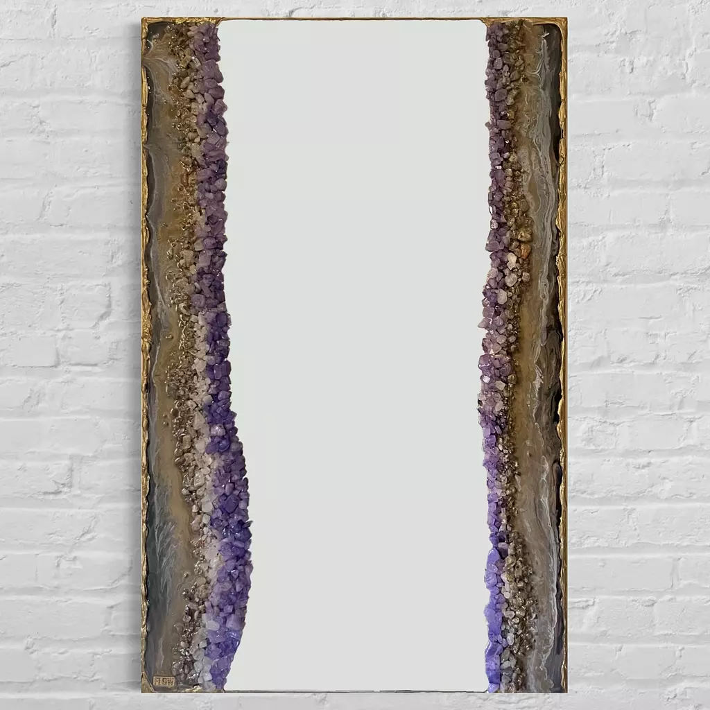 Amethyst Rectangluar Mirror