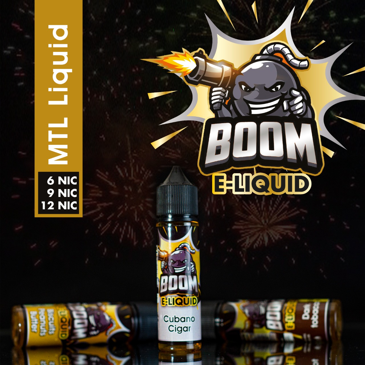 Boom E - Liquid 60ML (MTL 50/50) 3