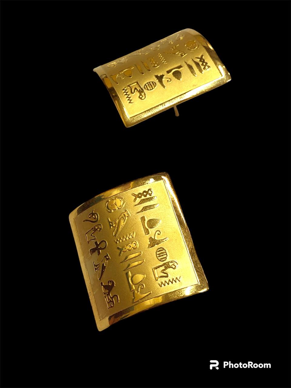 Pharaonic statement earrings 