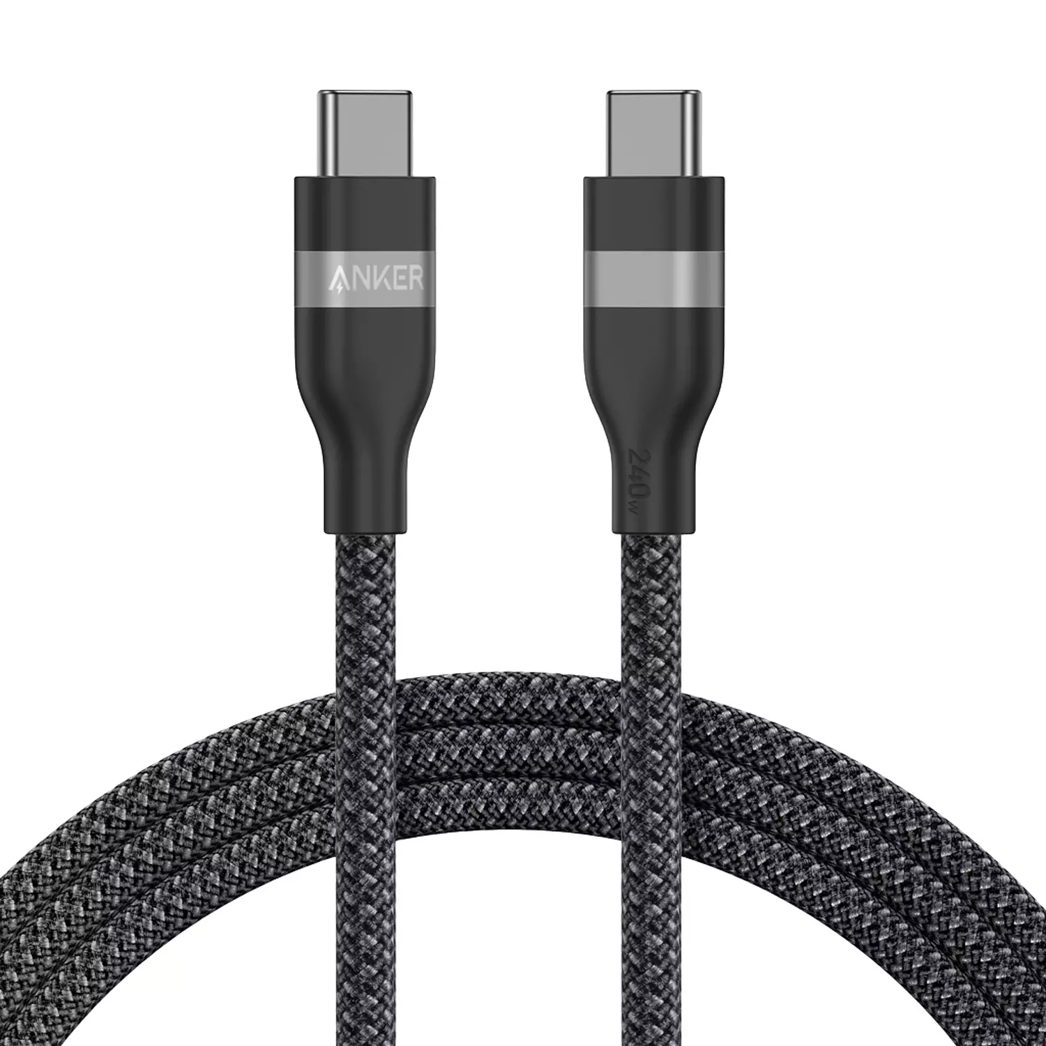 Anker USB-C to USB-C Cable (3 ft / 6 ft, 240W, Upcycled-Braided) 1