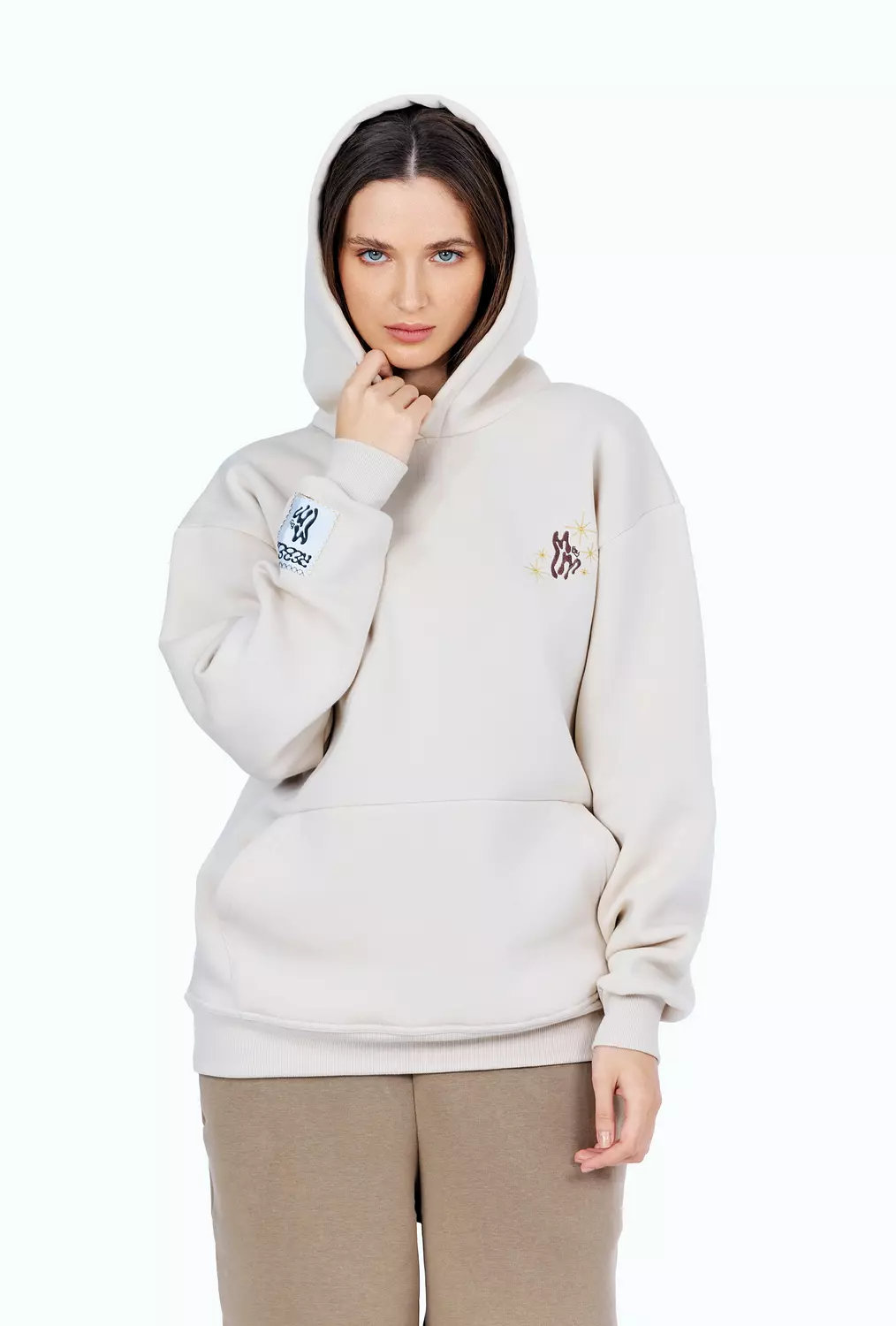 Double M Nude Hoodie hover image