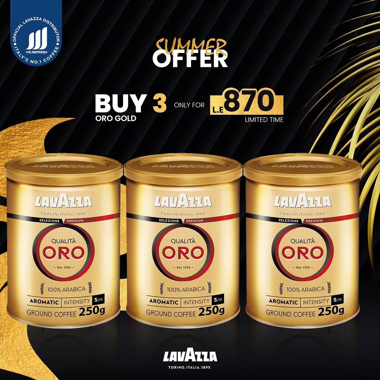 Buy Any 3 Oro ground Packs - Any mix from your choice of gold or black for L.E 870  2