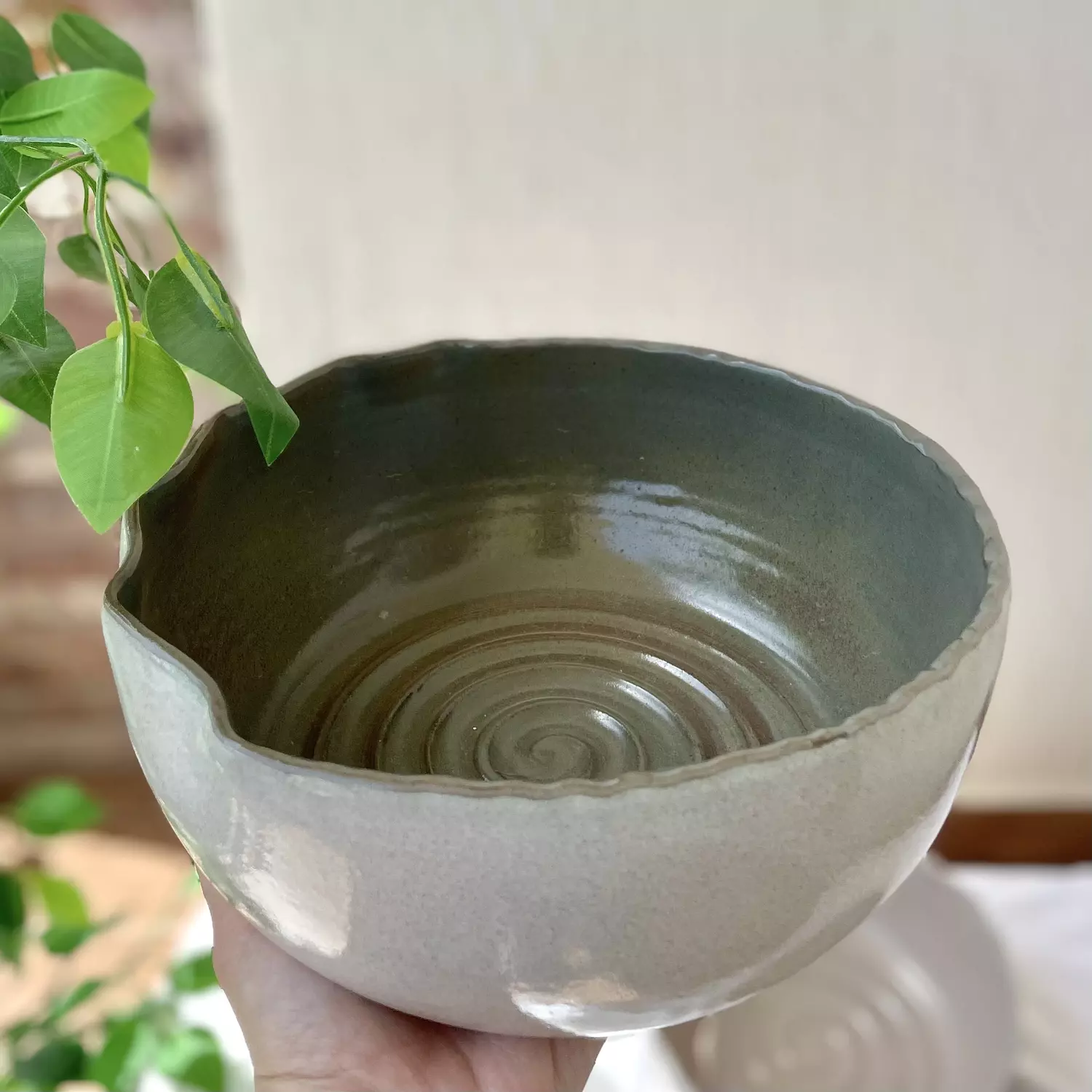 Evergreen ripple bowl hover image