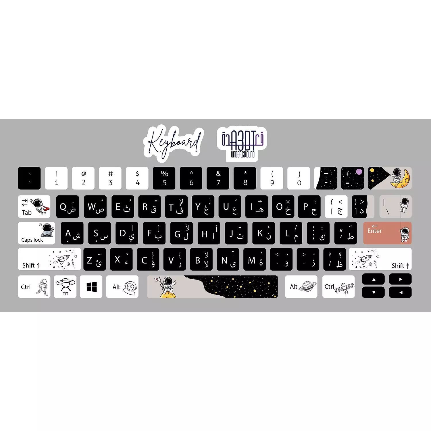 Astronaut keyboard sticker  🧑‍🚀   1