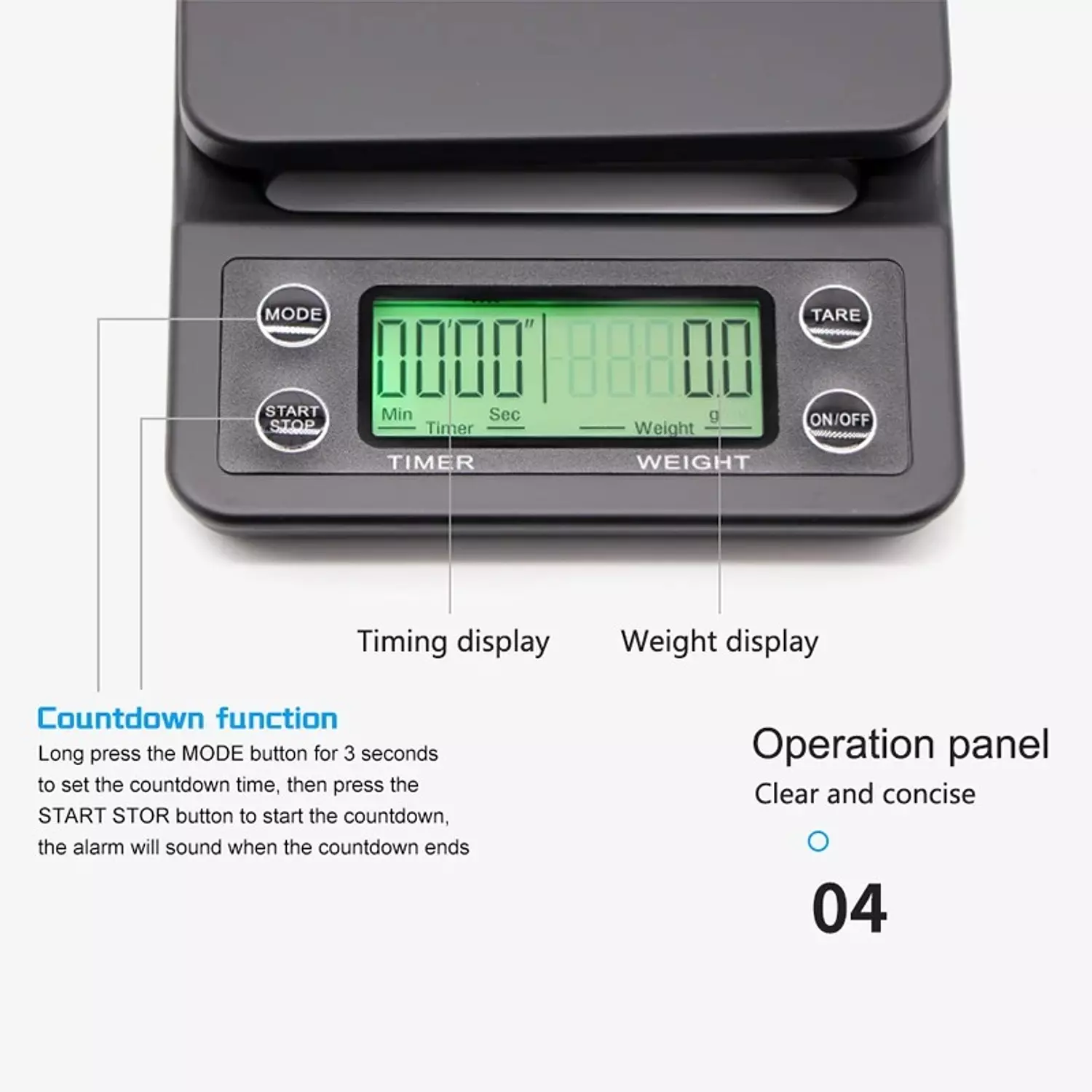 Digital scale with timer 4