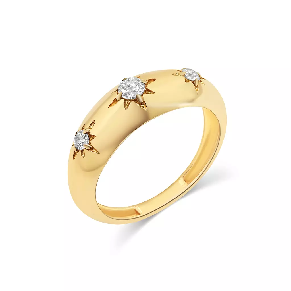  Three Star Diamond Ring - R62