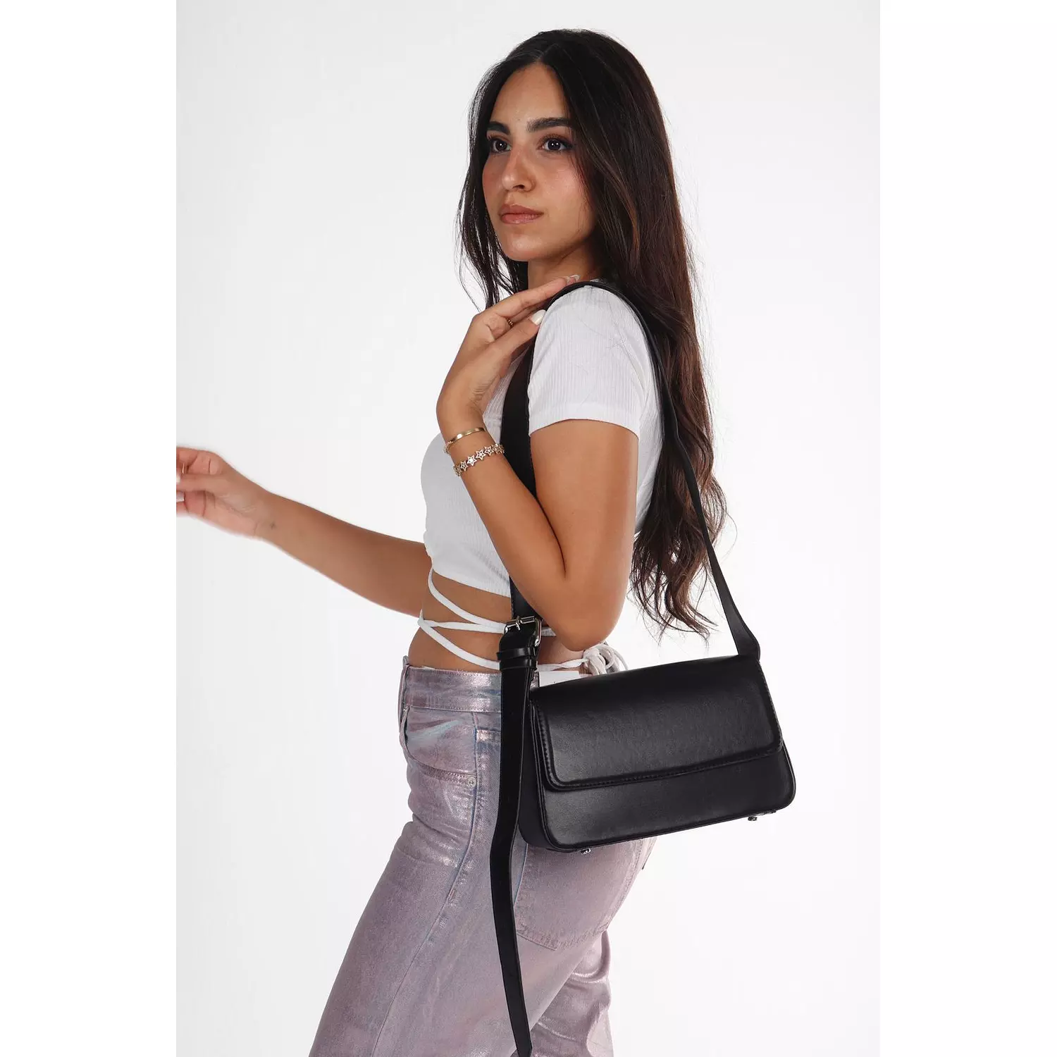 Leia Shoulder Bag - Black 3