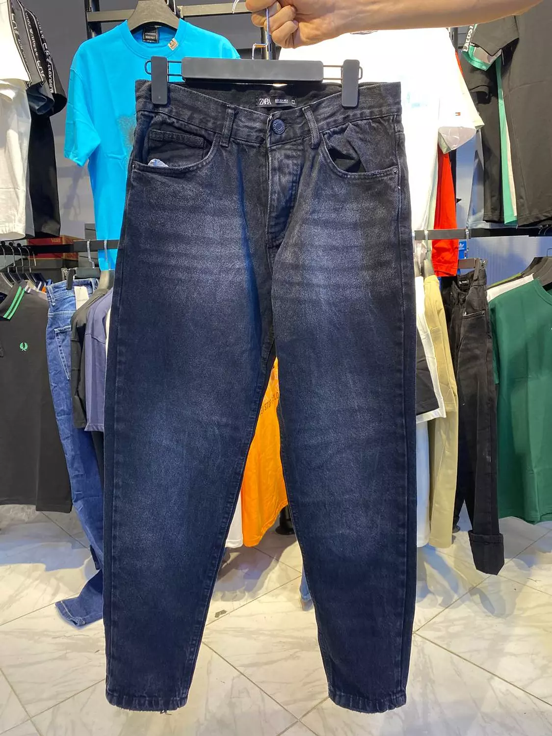 Zara jeans-dark blue hover image