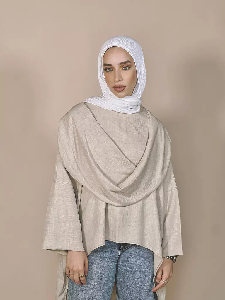 Beige Drape Tunic 