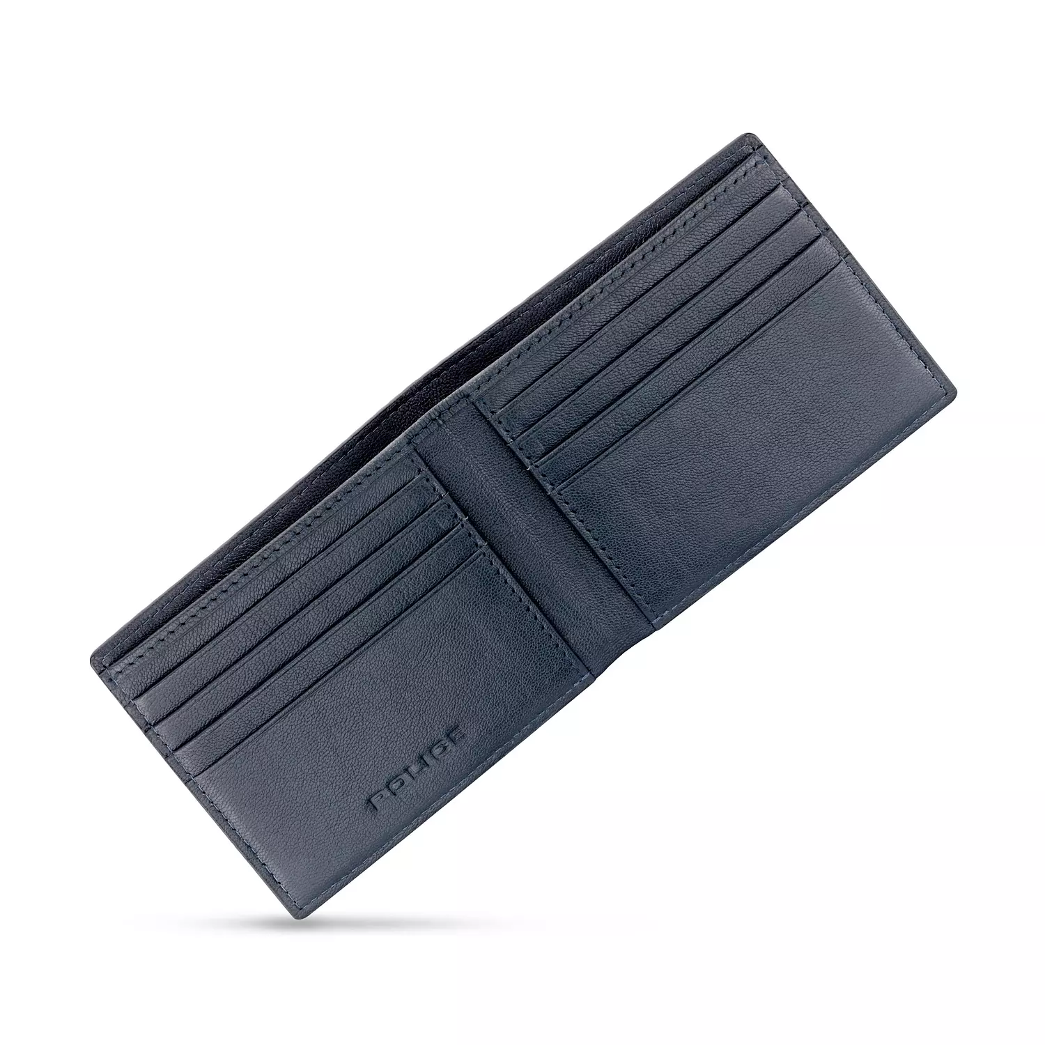 POLICE MEN WALLET GENUINE CALF LEATHER NAVY 2