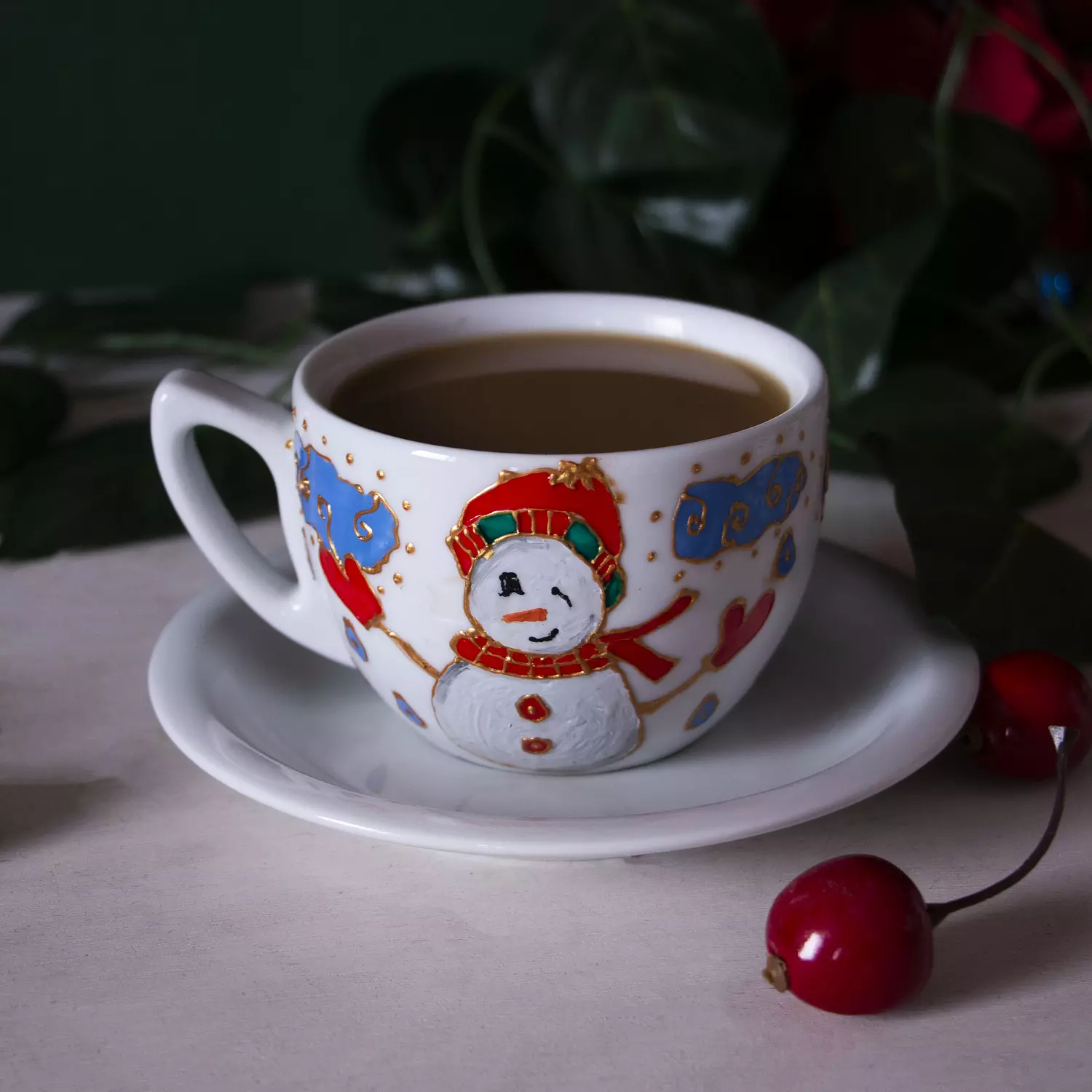 Snow Man Cappuccino Cup hover image