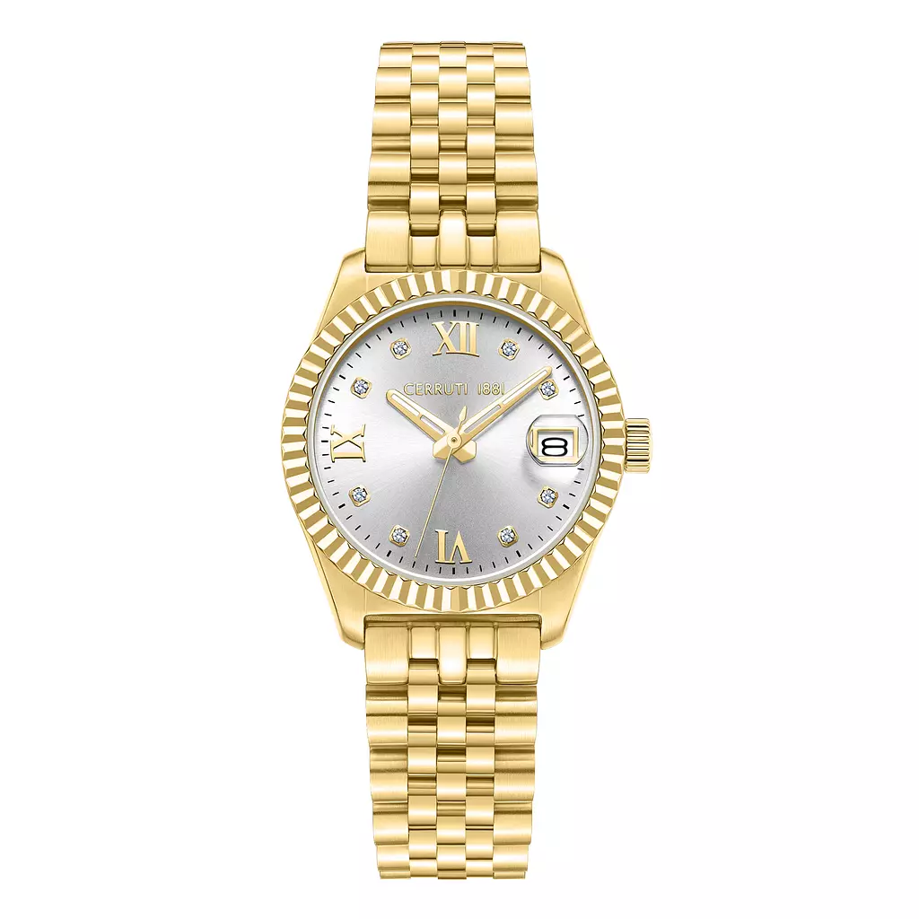 CERRUTI 1881 Ladies Watch Baccio Gold Stainless Steel Bracelet