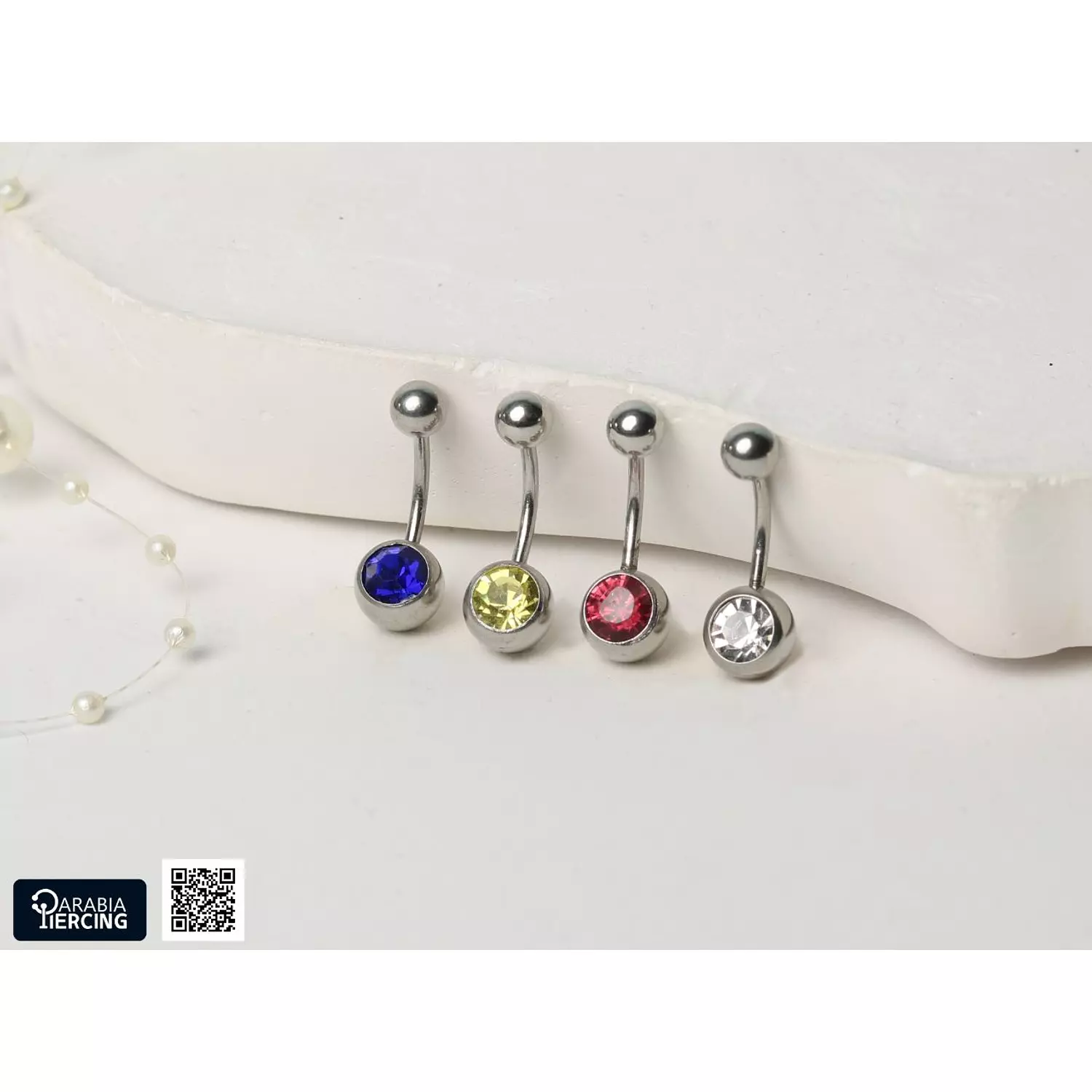 Crystal basic belly rings  hover image