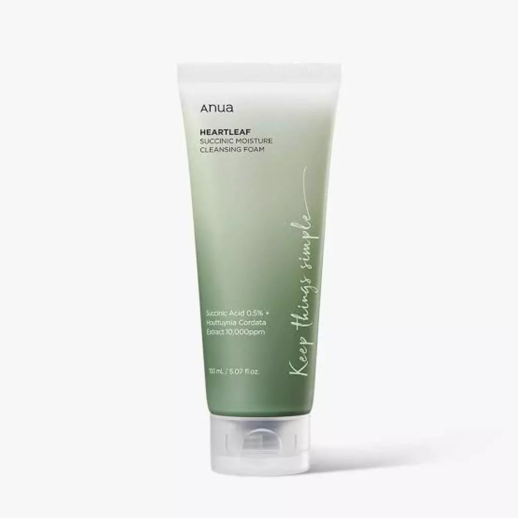 Anua - Heartleaf Succinic Moisture Cleansing Foam 150 g