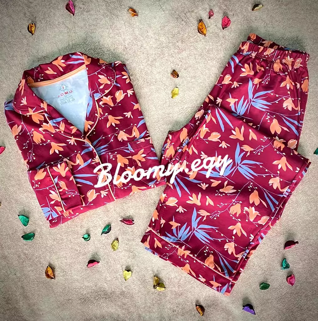 Flowery Long Sleeves Pajama 