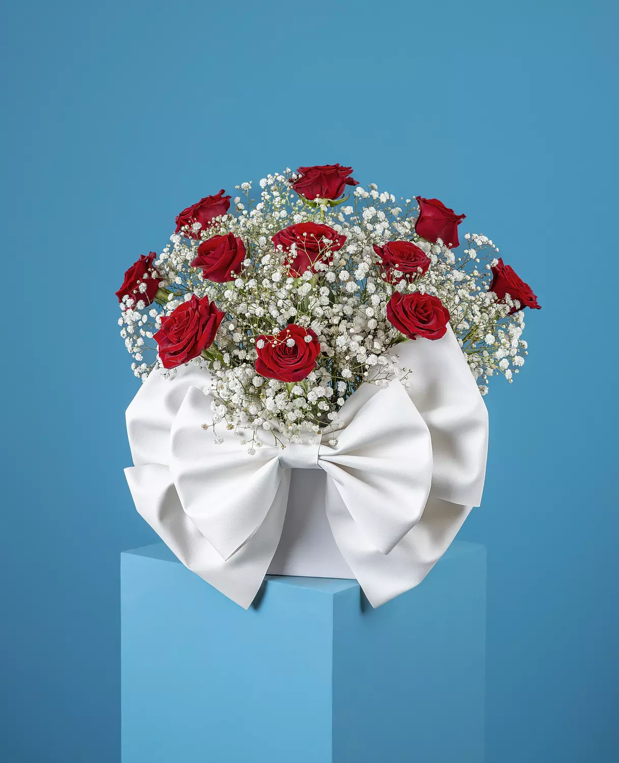 White Bow Flower Box hover image