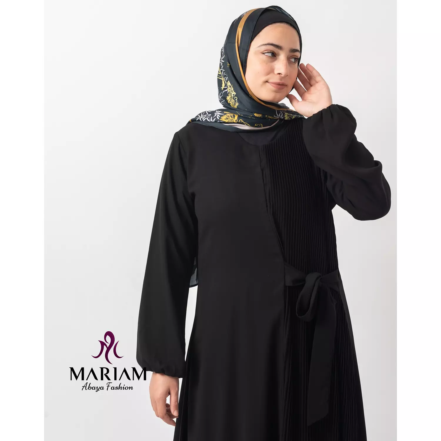  Pleated abaya Code A001 4