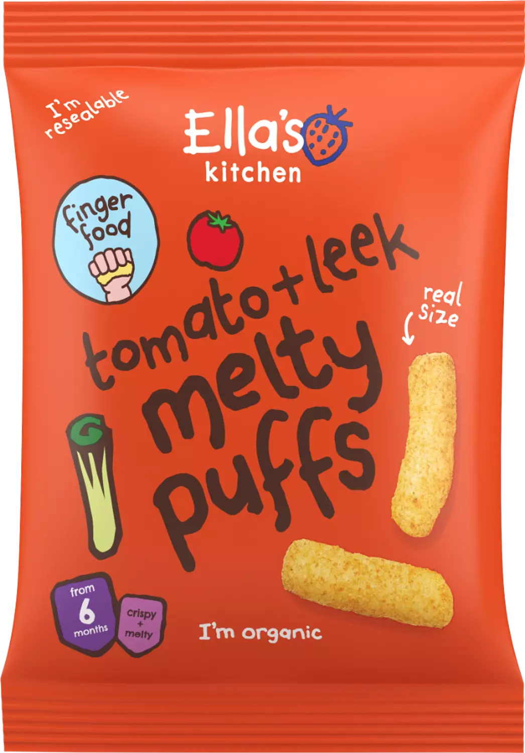 Tomatoes + leeks melty puffs - 20 grams  hover image