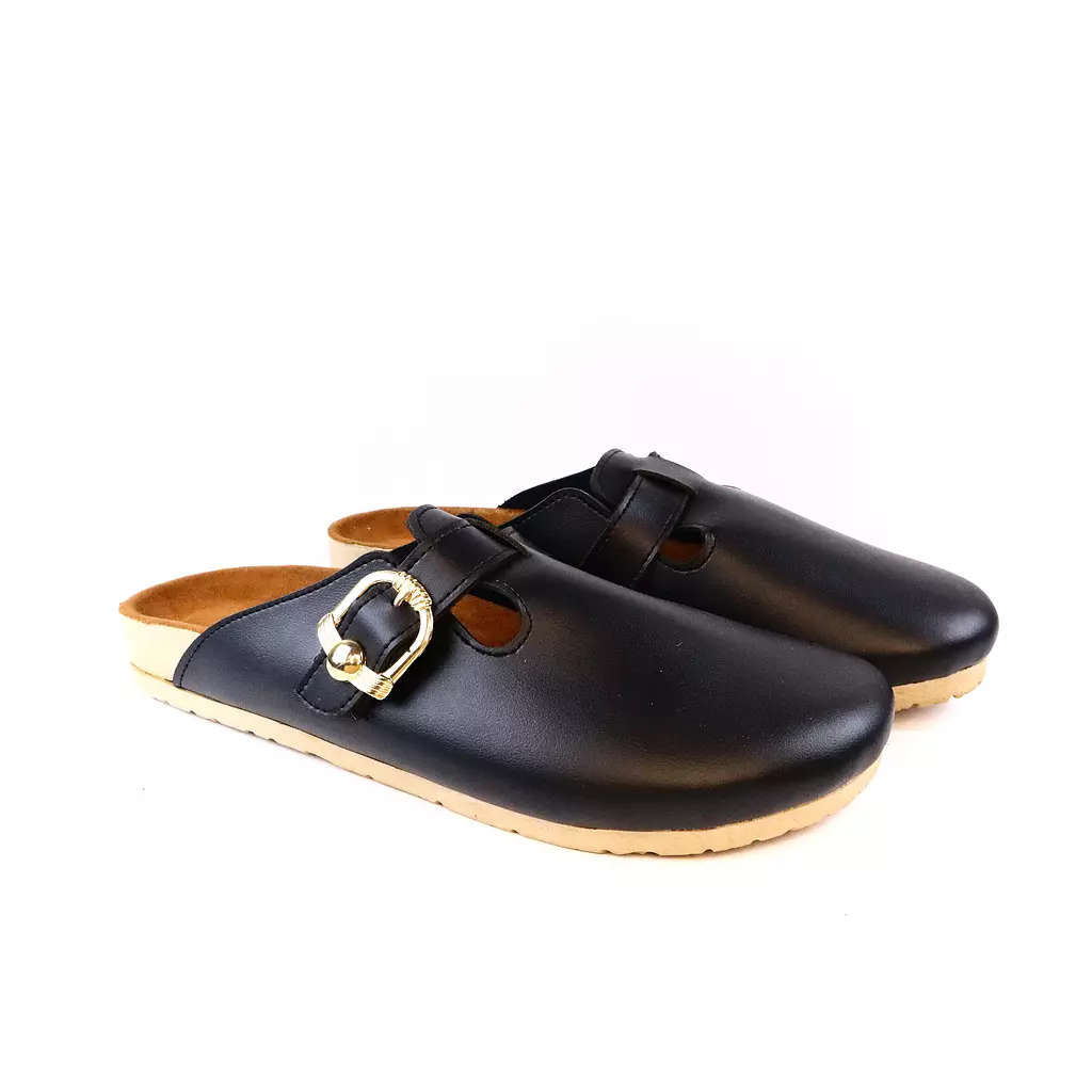 Leather Clogs - Black