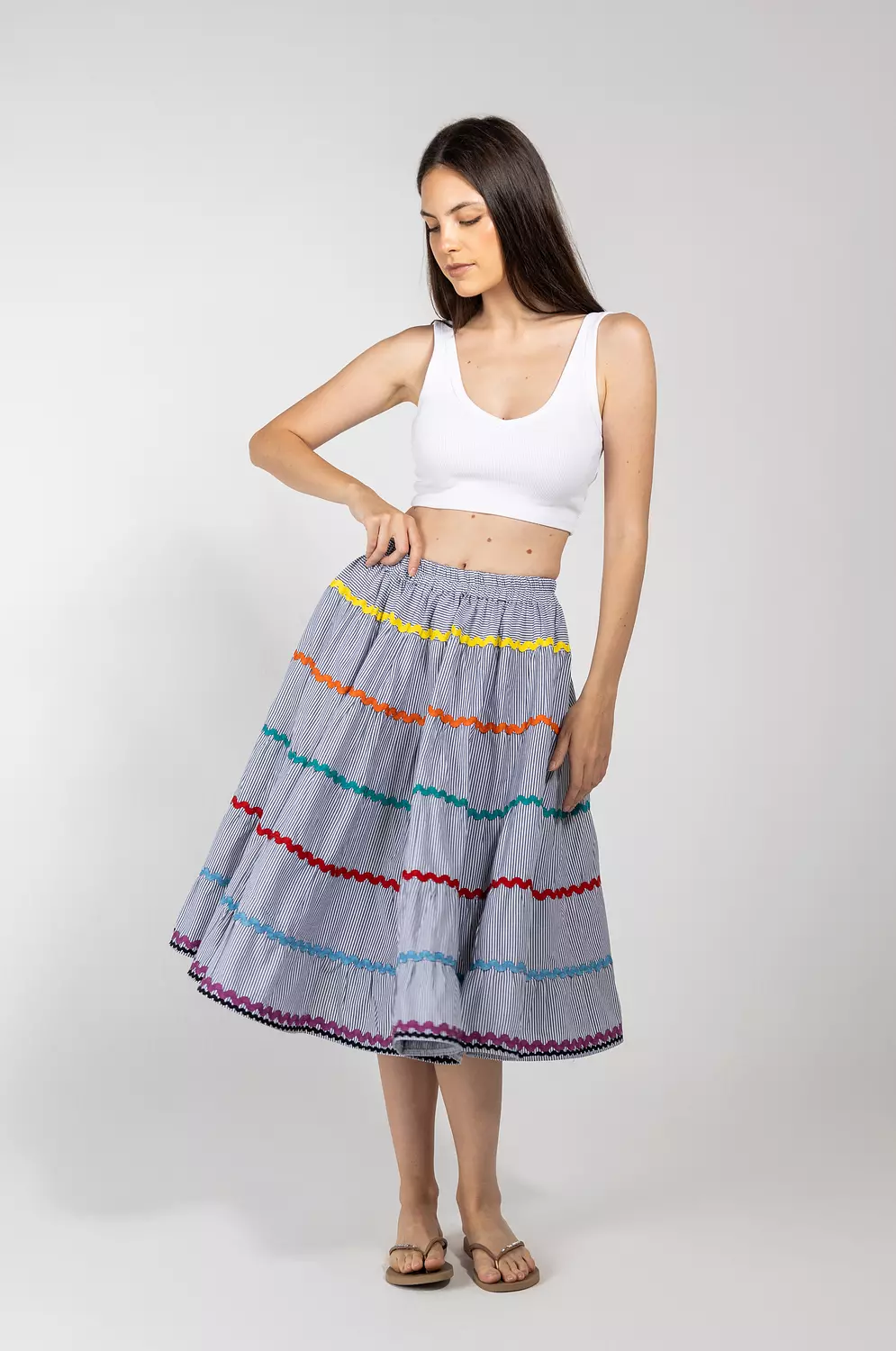 MAXI ZIGZAG SKIRT 0