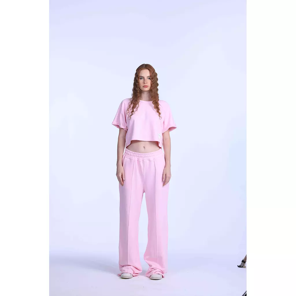 Baby pink oversized sweatpants 