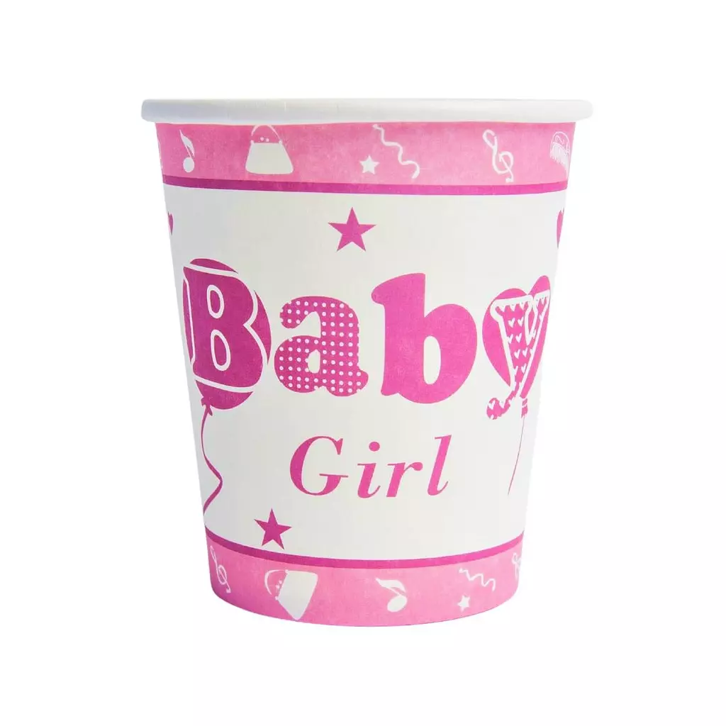 Baby Girl Paper Cups