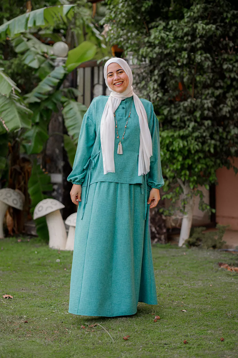 Green Co-ord Linen Set  hover image