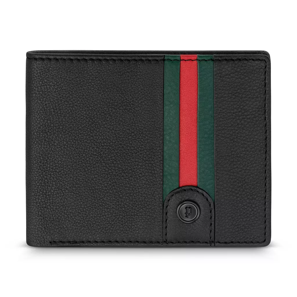 POLICE MEN WALLET GENUINE CALF LEATHER BLACK