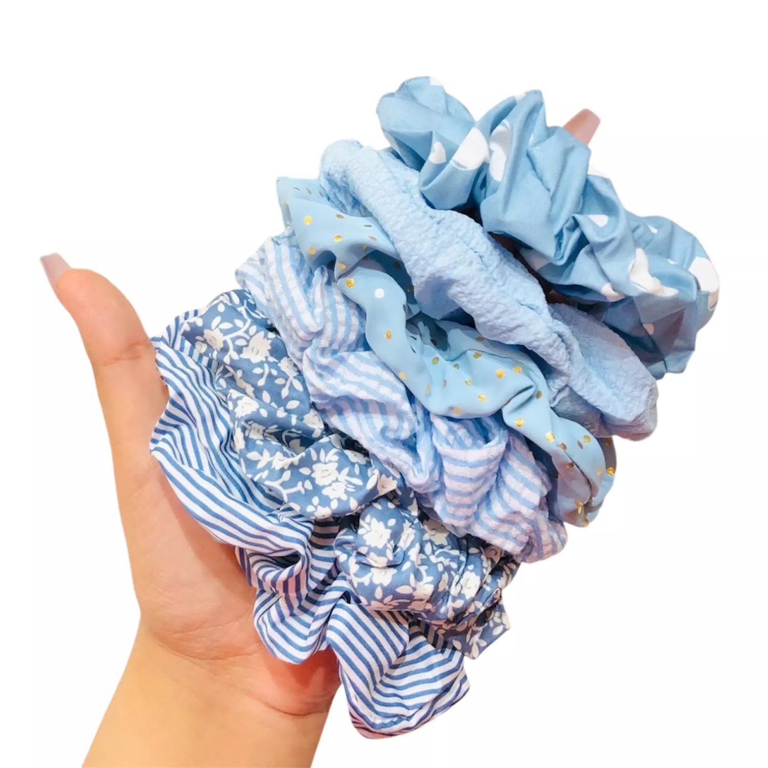 Blue Scrunchies 1 Pc 1