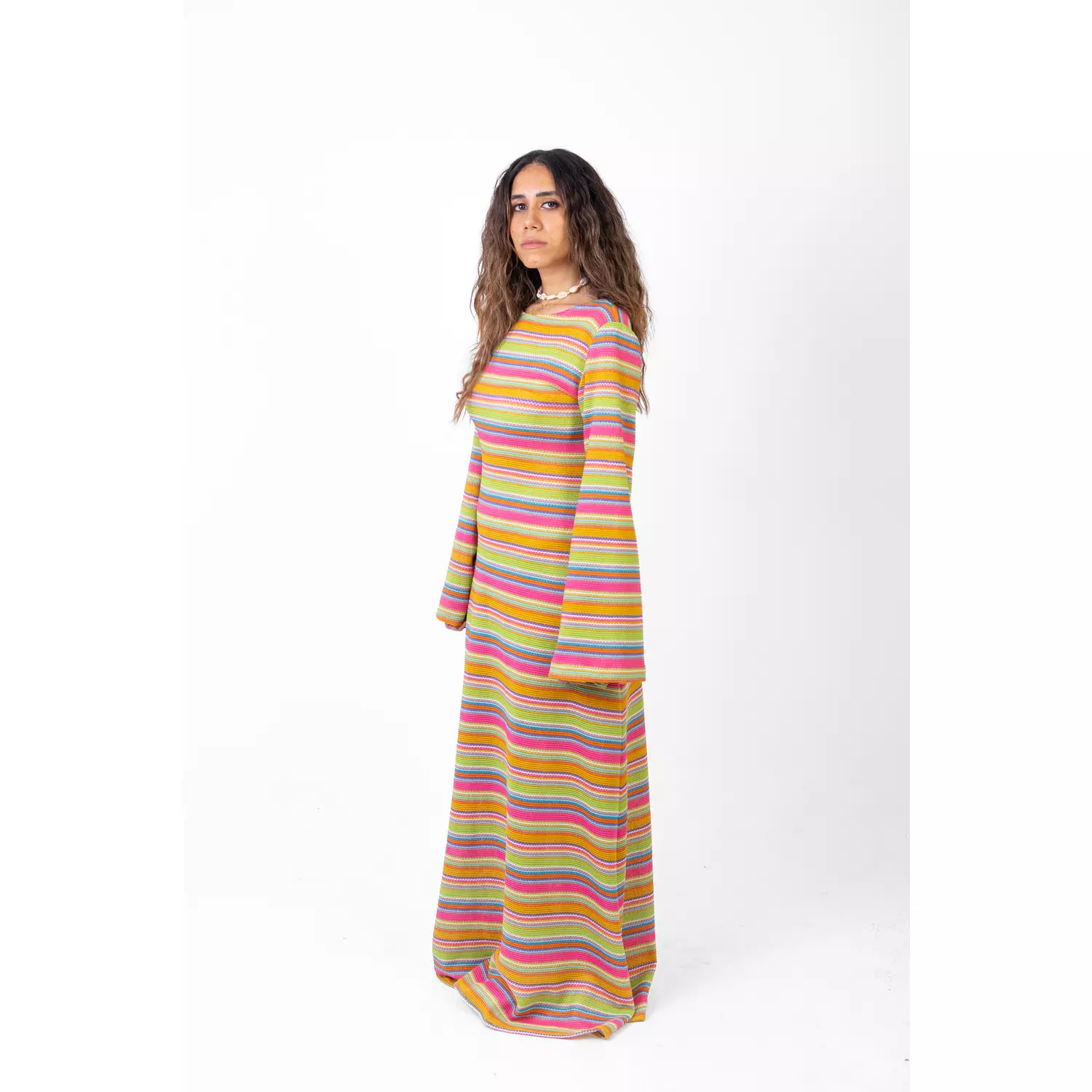 Tropicana Stripe Dress hover image