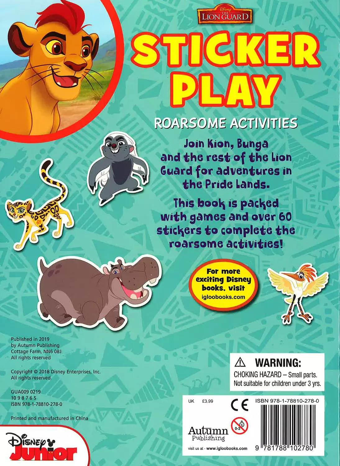 Disney The Lion Guard: Sticker Play Roarsome Activities 4